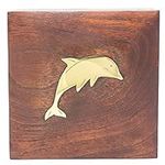 Handmade Wood Square Box Carved by 