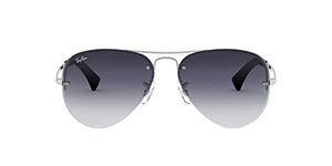 Ray-Ban Men's Rb 3449 Sunglasses, Silver, 7 1 4 UK