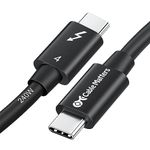 [Intel Certified] Cable Matters 40Gbps USB4 Thunderbolt 4 Cable 3.3ft with 8K Video and 100W Charging - 1m - Backwards Compatible with Thunderbolt 3 Cable and USB-C