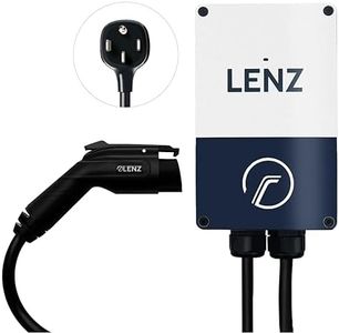 LENZ Level 2 40A 240V EV Charging Station NEMA 14-50 plug, Compatible with all EVs, 24 Feet Cable, [Safety Certified] ETL listed to UL 2594, Energy Star, FCC
