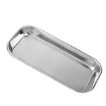 Medical Metal Tray 22.5 x 11.5 x 2cm Rectangular Tool Tray Dish for Dental Experimental Tattoo Manicure Instruments