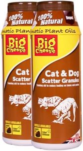 The Big Cheese Cat & Dog Repellent Granules – Natural & Pet Safe Deterrent for Gardens, Patios, Lawns, and Driveways – Wildlife Friendly, Children Safe - 450g Multi Packs x2