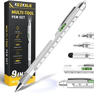 Mens Stocking Stuffers for Adults Him, 9 in 1 Multitool Pen Birthday Christmas Gifts for Men, Dad, Boyfriend, Grandpa, Cool Gadgets for Mens Gifts, Gifts for Men Who Have Everything, Cool Stuff Tools