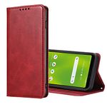 Keihok Leather Case Designed for AT&T Calypso 3 Case, AT&T Calypso 3 Wallet Case with Card Slots and Folding Stand, PU Leather Magnetic Flip Cover, Full Protection. (Red)