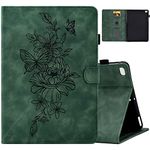 MOKASE Case for 7.9" iPad Mini 1/2/3/4/5 2012-2019 Release, Suede Leather Multi-Angle Stand Cover, Smart Auto Wake/Sleep Folio Protective Case with Pen Holder & Card Slots for iPad Mini 5 2019, Green