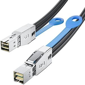 #10Gtek# 12G External Mini SAS HD SFF-8644 to SFF-8644 Cable, 1-m(3.3ft)