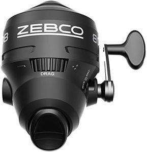 Zebco 808 Spincast Fishing Reel, Powerful All Metal Gears, Quickset Anti-Reverse and Bite Alert, Pre-spooled with 20-Pound Zebco Fishing Line, Clam Pack, Black