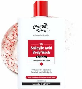 Chemist At Play 1% Salicylic Acid Body Wash 236ml | Paraben & SLS Free | Gentle Exfoliating Shower Gel | Tan Removal & Prevents Body Acne, Bumpy Skin & Deep Cleanses Skin