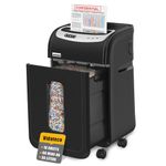 VidaTeco Mirco-Cut Paper Shredder Heavy Duty, 60-Minute 18-Sheet Shreds Paper/Card/Staple/Clip Paper Shredder for Home Office Use, Security Level P-4 Jam Proof System 30L Pullout Basket and Wheels