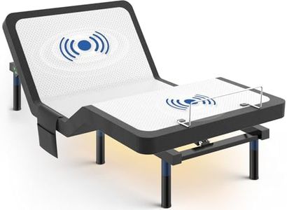 Tami Tami Twin XL with Massage Adjustable Bed Frame, Wireless Remote - 3 Height Options, Zero Gravity Electric Base