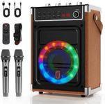 JYX Karaoke Machine with 2 UHF Wire
