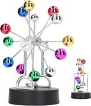 Colourful Ferris Wheel, Revolving Perpetual Debate Electro Magnetic Pendulum Motion Kinetic Toy, Energy Conservation Model for Decorating Home Bedroom/Office Desktop Accessories