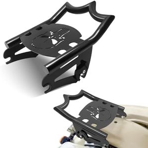 VPZMT Crown Rear Detachable Luggage Rack for 2009-2025 2026 Harley Touring Street Glide, Road King, Road Glide, Electra Glide, Black