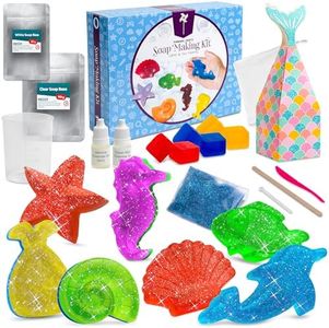 Pinwheel Crafts Soap Making Kit for Kids - Make Your Own Soap Science Kits for Kids -DIY Kit Soap Making Supplies - Kids Crafts Science Experiments for Kids 6-8