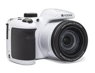 KODAK PIXPRO AZ405-WH 20MP Digital Camera 40X Optical Zoom 24mm Wide Angle Lens Optical Image Stabilization 1080P Full HD Video 3" LCD Vlogging Camera (White), Full Frame