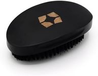 ShyneDurags Hard Curved Hairbrush | 360 Wave Brush with Reinforced Hard Nylon Bristles | Perfect for Waves and Beards | Everyday Grooming Men’s Brush | Compact & Pocket-Friendly | Black Owned Beauty