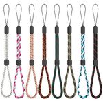 FrgKbTm Hand Wrist Strap Lanyard, Adjustable Nylon Colorful for Mobile Phone, Camara, USB Flash Drive, ID Name Tag Badge, Style-a 8pcs, One Size