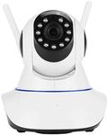 DDLC HD 1080P Wi-Fi Smart Dual Antenna Wireless IP CCTV Security Camera with 2 Way Audio, Night Vision, Support 128 GB Micro SD Card Slot (RJ45 Double Antena Camera)