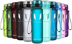 Super Sparrow Sports Water Bottle - 1000ml - Non-Toxic BPA Free & Eco-Friendly Tritan Co-Polyester Plastic - For Running, Gym, Yoga, Outdoors and Camping