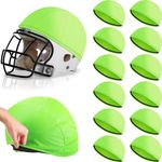 Ramede 12 Pieces Scrimmage Helmet Cover Bright Colors Football Helmet Scrimmage Cap for Youth Adult Football Hockey Lacrosse Training Accessories, 10.4 Inch in Diameter (Green)