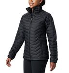 Columbia Women's Powder Lite Jacket, Puffer Jacket, Black, Size L