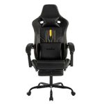 SUKIDA Gaming Chair Massage - Gamers Choice Gaming Chairs for Adults, Reclining Ergonomic Gamer with Footrest Pc Computer Comfy Leather Swivel Recliner Adjustable Backrest Lumbar, Black