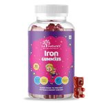 LA NATURE'S WE CARE YOUR HEALTH Iron Gummies For Kids And Adults Superfood To Prevent Fatigue And Boost Energy Maintain Hameglobin Level Supports Immune System Strawberry Flavour - Pack of 30