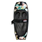 ZUP Retro Palms Kneeboard with 3/4" EVA Foam Pad and Adjustable Strap, Ideal for Water Sports, Knee Boarding, 50" Long, 20" Wide