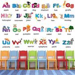 Byte shop 'Alphabets for Kids Learning Education Nursery Pre School Kinder Garden Baby Wall Sticker' -(Multi Colour, Vinyl - 120cm X 80 cm)
