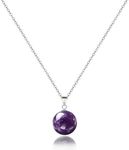 Amethyst Necklace for Women Sterlin