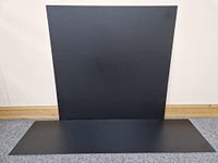 Black Effect HPL Laminate Fireplace Back Panel & Hearth Set