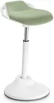 SONGMICS Standing Desk Chair, Adjustable Ergonomic Standing Stool, 23.6-33.3 Inches, Swivel Sitting Balance Chair, Anti-Slip Bottom Pad, Laurel Green UOSC002C01