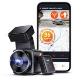 Vantrue E1 2.7K WiFi Mini Dash Cam with Voice Control, GPS Front Car Dash Camera, 24Hours Parking Mode, Super Night Vision, Wireless Control, Buffered Motion Detection, Support 512GB Max