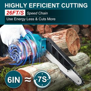 Mini Chainsaw for Makita 18V – 6" Brushless Electric Hand Saw, 600W, No Battery