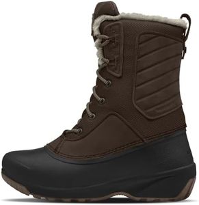 THE NORTH FACE Women's Shellista IV Mid WP, Demitasse Brown/TNF Black, 5