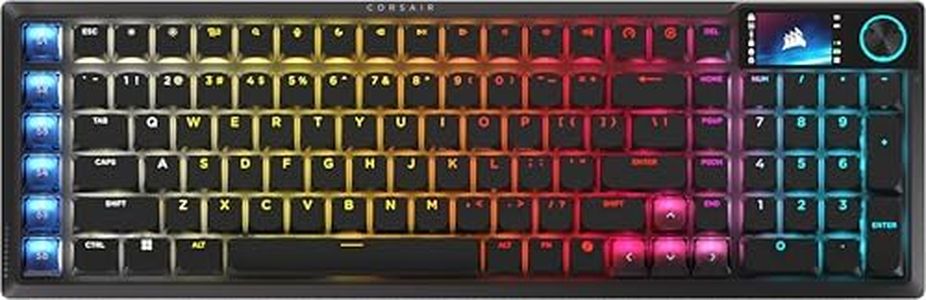 CORSAIR Vanguard AIR 99 Wireless Low-Profile Optical-Mechanical RGB Gaming Keyboard – QWERTY US, 99% Layout, OPX Switches, 8000Hz Hyper-Polling, Stream Deck Integration, Flashtap SOCD – Black