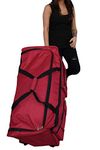 Archibolt Canada 30-inch Wheeled Rolling Duffle Bag Cargo Outdoor Hockey Bag 30", XL (Red)