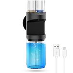 Mouthwash Dispenser for Bathroom, Automatic Induction 18.6 Oz Mouthwash Container with Magnetic Cups, Detchable Mouthwash Decanter with 3-Level Adjustment, Suitable for Kids and Adults