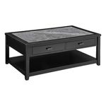 Steve Silver Furniture Garvine Coffee Table, Multi-Step Antique Black