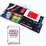Fidget and Sensory Blanket for Adults with Dementia & Alzheimer’s, Relieves Anxiety - Suitable for Alzheimer’s and Autistic Therapy an Activity Pad that Strengthens Memory, Comes with Handy Guide Book