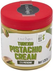 Eastanbul Pistachio Cream, 1.25lb, Pistachio Butter, Turkish Cream Spread for Dubai Chocolate Bar Kit, Perfect Paste for Dubai Chocolate Bar, Luxurious Spread in Breakfasts, Desserts & Treats