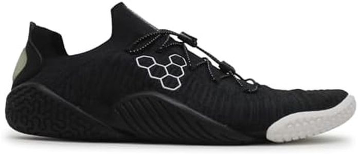 Vivobarefoot Motus Flex Mens Barefoot Zero-Drop Trainers | Improves Strength & Stability | Lightweight for Training & Running | Grounding Shoes | Obsidian