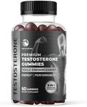 Testosterone Supplement for Men for Muscle Growth, Stamina & Performance | Testosterone Booster Muscle Builder for Men | Test Boost Max for Men Gummy | Test Booster Mens Health & Male Enhancement 60ct