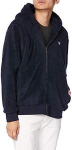 Majestic NY Embroidery MOCOMOCO Full Zip Men's Hoodie, Navy (2), XXL