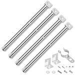 GFTIME 31 to 44CM Universal Burner for Charbroil, Outback, CosmoGrill, Blooma Ultar, Berkley, Uniflame, Fire Mountain, Broil King,Jamie Olivier,Stainless Steel adjustable Burner Spare Parts 4 Pack