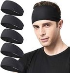 Acozycoo Mens Running Headband,5Pac