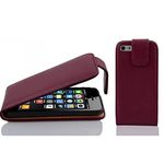 Cadorabo Case works with Apple iPhone 5C in PASTEL PURPLE - Flip Style Case made of Structured Faux Leather - Wallet Etui Cover Pouch PU Leather Flip