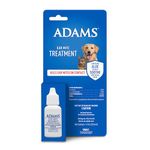 Adams Ear Mite Treatment For Dogs and Cats Over 12 Weeks, Kills Ear Mites On Contact, Relief For Dogs and Cats Suffering From Ear Mites, Soothing Aloe and Lanolin Formula .5 Fl Oz