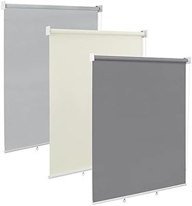 WOLTU Store Roulant d'Extérieur Store Vertical Auvent Vertical Paresoleil Brise-Vue Store Rétractable et Enroulable avec Palan à Chaîne pour Terrasse, Balcon, Fenêtre 140x240 cm Gris foncé