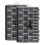 KastKing HyperSeal Waterproof Tackle Box, 3600 and 3700 Tackle Trays, Fishing Tackle Box Organizer with Removable Dividers, Lure Box and Terminal Tackle Storage,Black